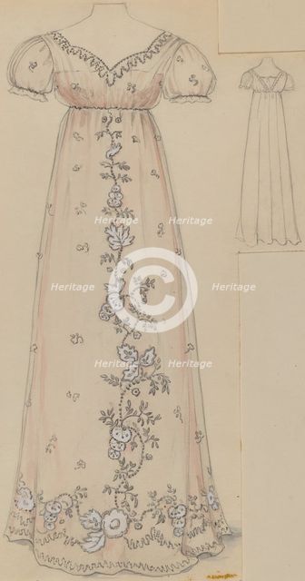 Dress, c. 1936. Creator: Jessie M. Benge.