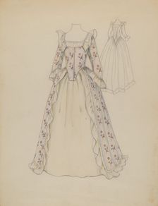 Dress, c. 1936. Creator: Jessie M. Benge