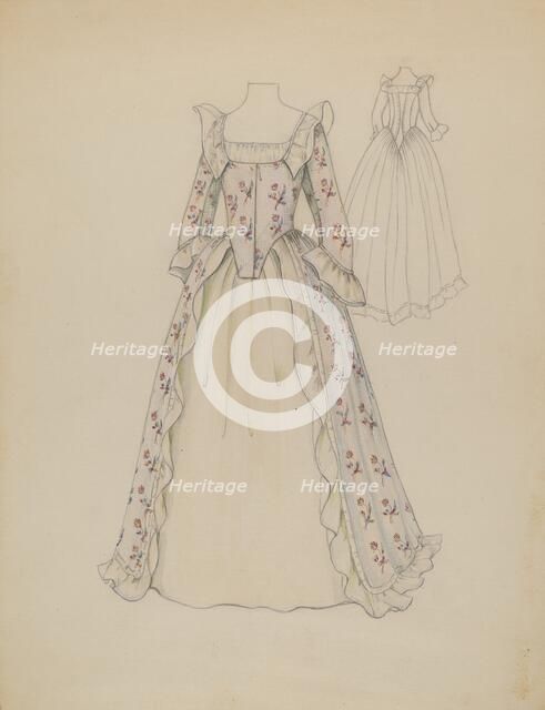 Dress, c. 1936. Creator: Jessie M. Benge.