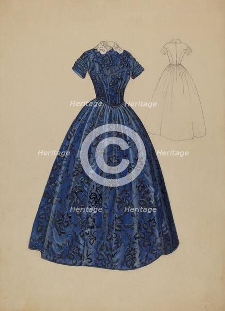 Dress, c. 1936. Creator: Jessie M. Benge.