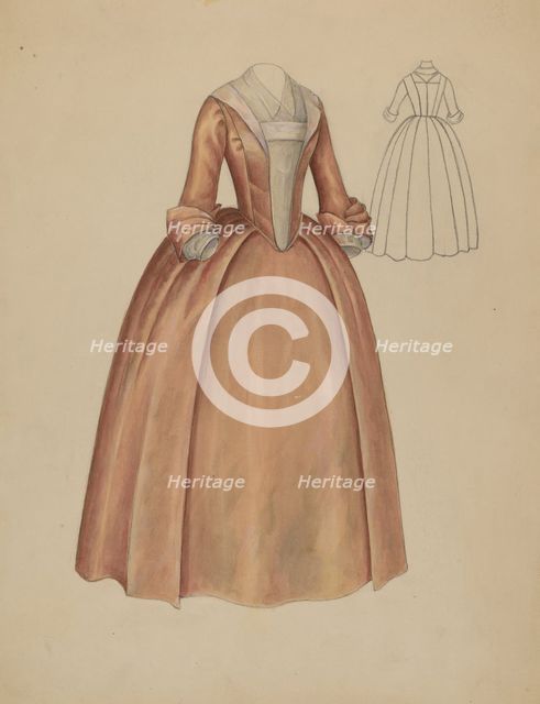 Dress, c. 1936. Creator: Jessie M. Benge.