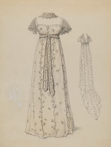 Dress, c. 1936. Creator: Jessie M. Benge