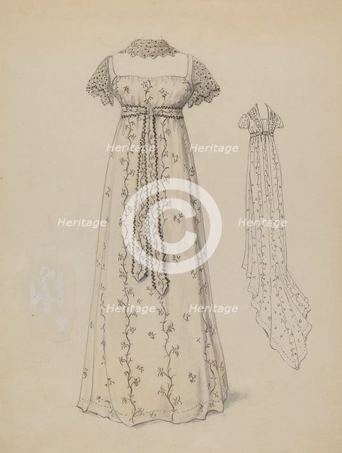 Dress, c. 1936. Creator: Jessie M. Benge.
