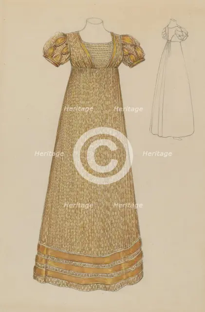 Dress, c. 1936. Creator: Jessie M. Benge.