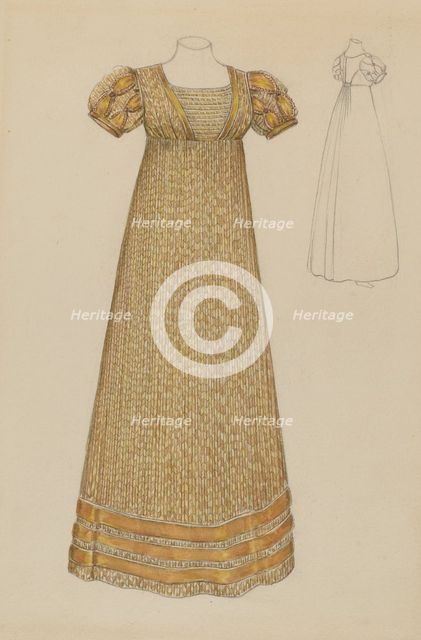 Dress, c. 1936. Creator: Jessie M. Benge.