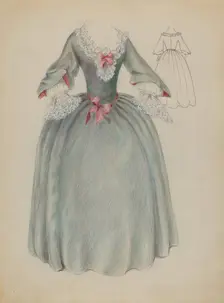 Dress, c. 1936. Creator: Jessie M. Benge