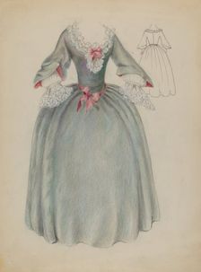 Dress, c. 1936. Creator: Jessie M. Benge