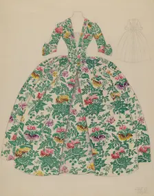 Dress, c. 1936. Creator: Julie C Brush