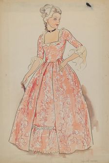 Dress, c. 1936. Creator: Lillian Causey