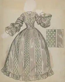 Dress, c. 1936. Creator: Lillian Causey