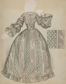 Dress, c. 1936. Creator: Lillian Causey