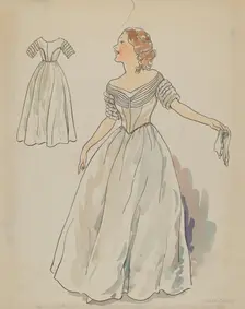 Dress, c. 1936. Creator: Lillian Causey