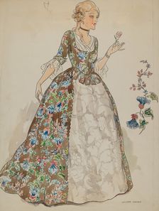 Dress, c. 1936. Creator: Lillian Causey