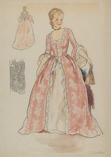 Dress, c. 1936. Creator: Lillian Causey