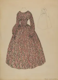 Dress, c. 1936. Creator: Mae Szilvasy