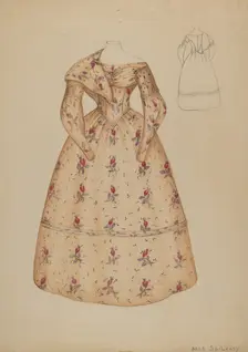 Dress, c. 1936. Creator: Mae Szilvasy