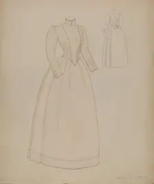Dress, c. 1936. Creator: Mae Szilvasy