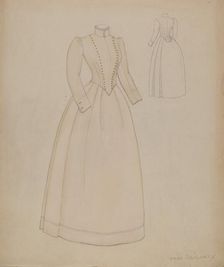 Dress, c. 1936. Creator: Mae Szilvasy