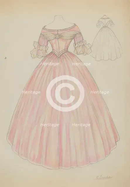 Dress, c. 1936. Creator: Margaret Concha.