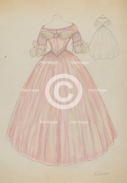 Dress, c. 1936. Creator: Margaret Concha.