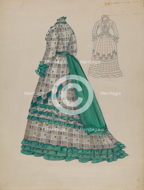 Dress, c. 1936. Creator: Margaret Concha.