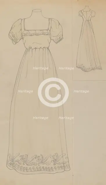 Dress, c. 1936. Creator: Margaret Concha.