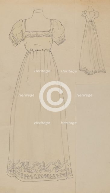 Dress, c. 1936. Creator: Margaret Concha.