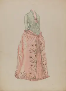 Dress, c. 1936. Creator: Marie Mitchell