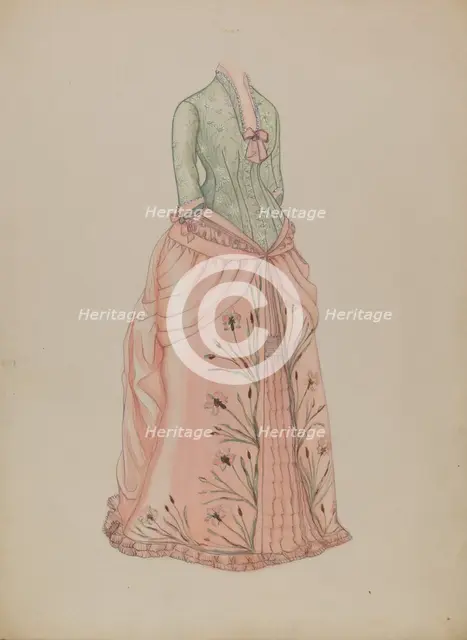 Dress, c. 1936. Creator: Marie Mitchell.