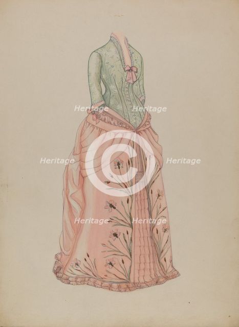 Dress, c. 1936. Creator: Marie Mitchell.