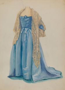 Dress, c. 1936. Creator: Marie Mitchell