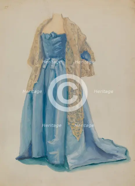 Dress, c. 1936. Creator: Marie Mitchell.