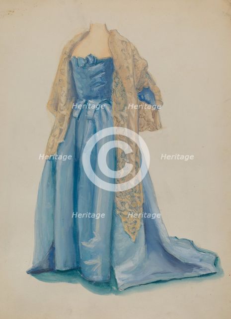 Dress, c. 1936. Creator: Marie Mitchell.
