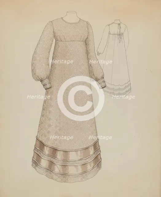 Dress, c. 1936. Creator: Melita Hofmann.