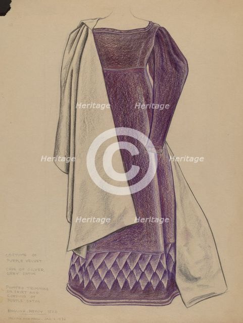 Dress, c. 1936. Creator: Melita Hofmann.