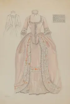 Dress, c. 1936. Creator: Nancy Crimi
