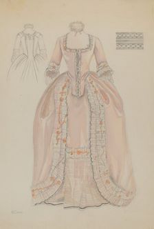 Dress, c. 1936. Creator: Nancy Crimi