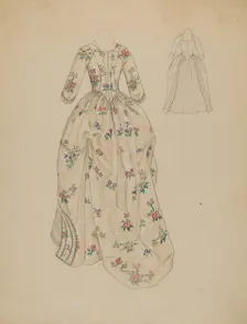 Dress, c. 1936. Creator: Nancy Crimi