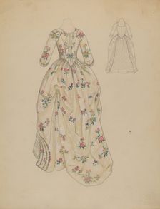 Dress, c. 1936. Creator: Nancy Crimi