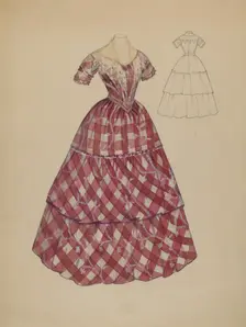 Dress, c. 1936. Creator: Nancy Crimi