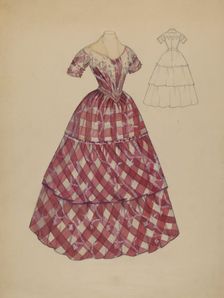 Dress, c. 1936. Creator: Nancy Crimi