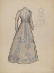 Dress, c. 1936. Creator: Nancy Crimi