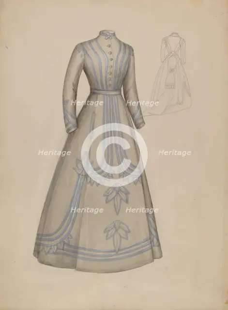 Dress, c. 1936. Creator: Nancy Crimi.