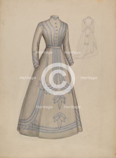 Dress, c. 1936. Creator: Nancy Crimi.