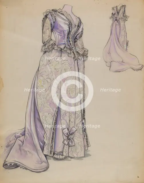 Dress, c. 1936. Creator: Sylvia DeZon.