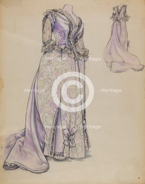 Dress, c. 1936. Creator: Sylvia DeZon.