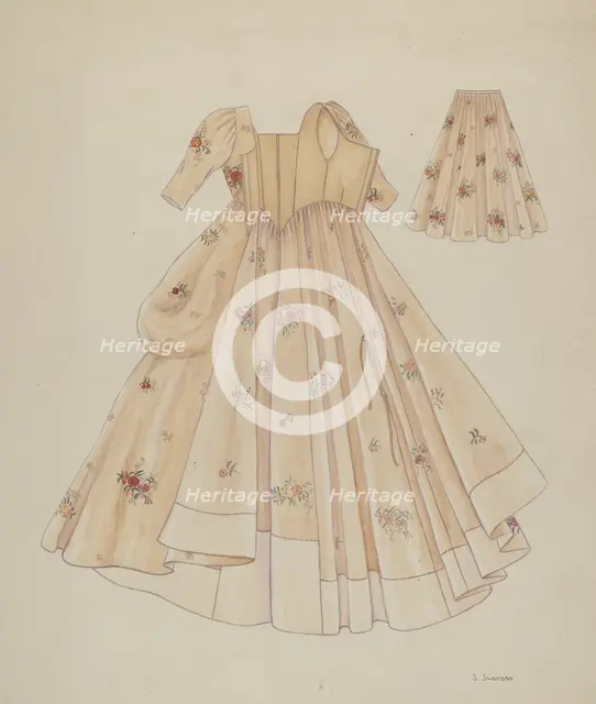Dress, c. 1936. Creator: Syrena Swanson.