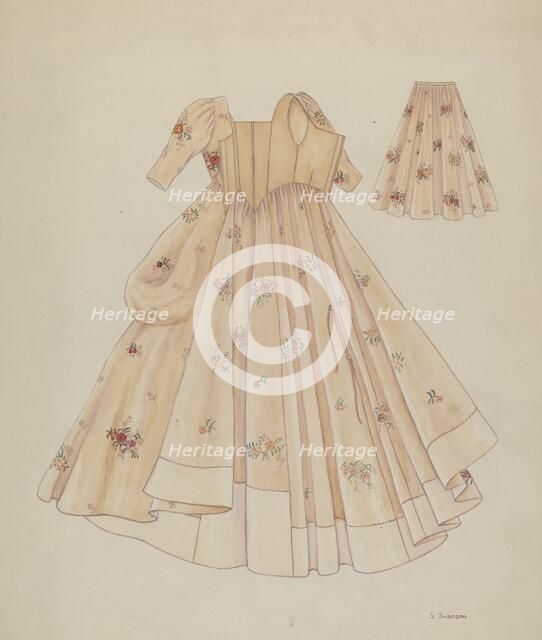 Dress, c. 1936. Creator: Syrena Swanson.