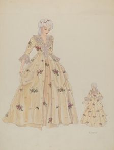 Dress, c. 1936. Creator: Syrena Swanson