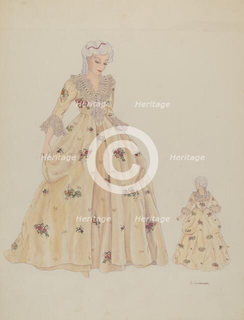 Dress, c. 1936. Creator: Syrena Swanson.